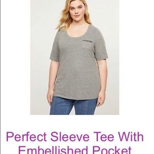Lane Bryant 14/16 Short Sleeve T-shirt with a Pocket New With tags